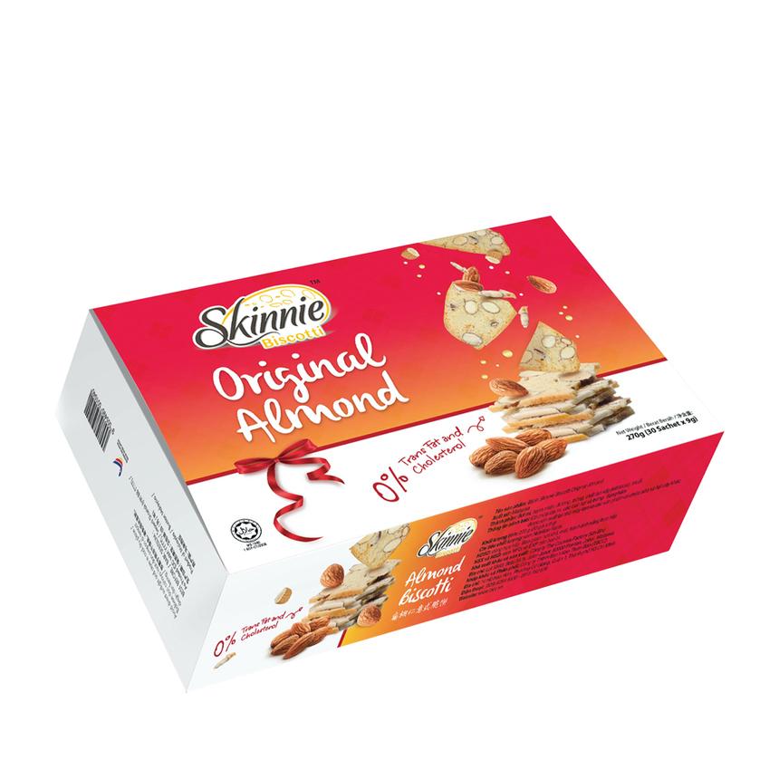 Skinnie Biscotti Original Almond 270g