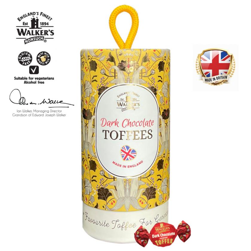 WALKER'S TOFFEES CAN 150G - DARK CHOCOLATE