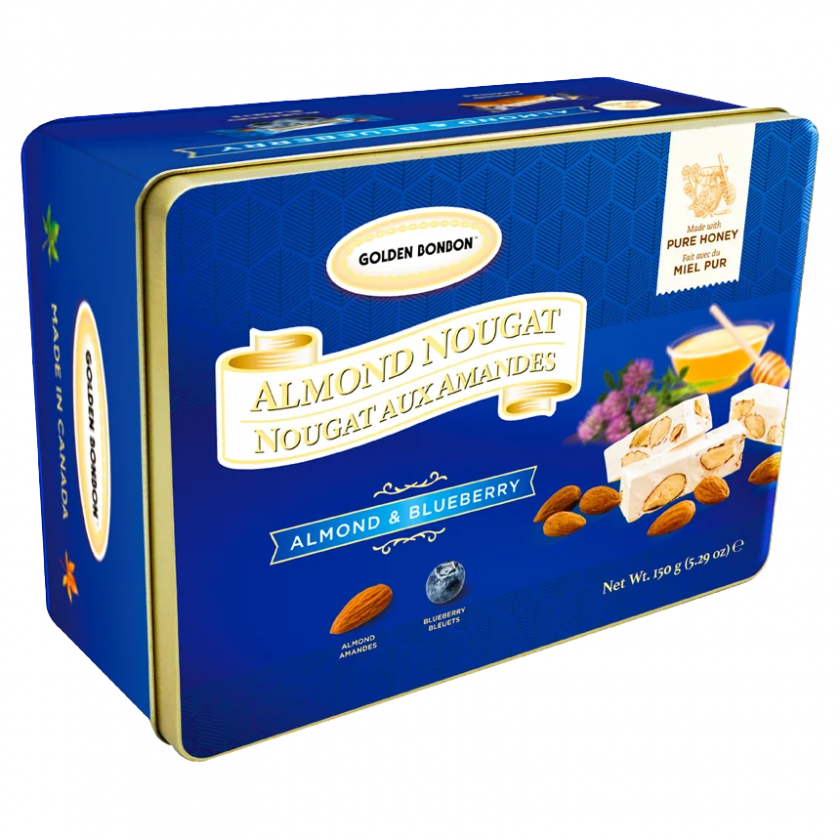 Nougat Golden Bonbon Almond Blueberrry